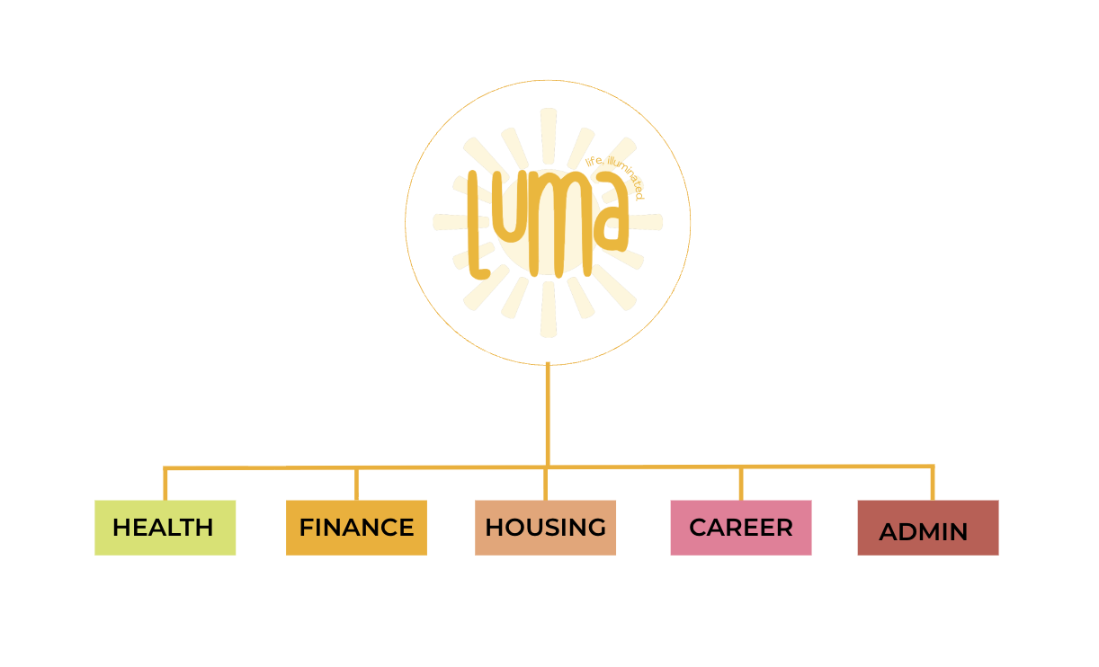 Luma app dashboard organizing recurring responsibilities